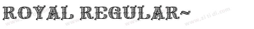 Royal Regular字体转换